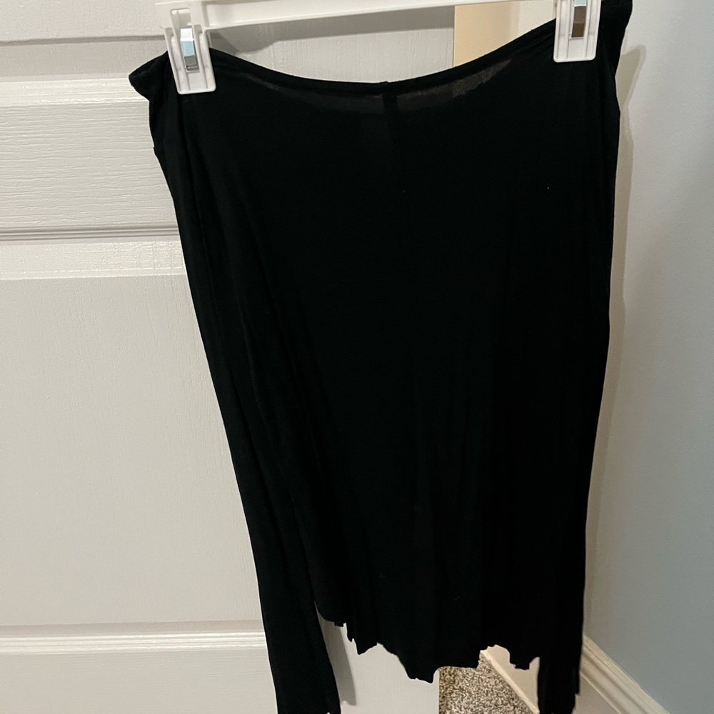 American Eagle soft and sexy off the shoulder black top with flowy sleeves